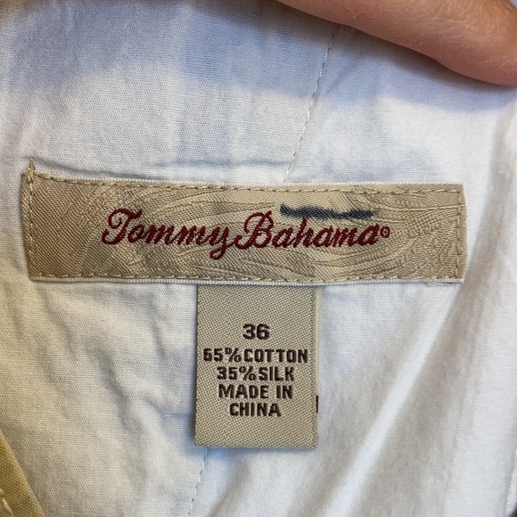 Tommy Bahama Shorts Mens 36 x 6 Yellow Plaid Cotton Silk Chino - Picture 7 of 9